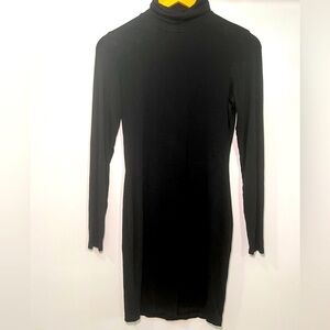 Lulu's Black Midi Dress